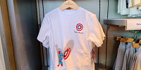 香港ディズニーマーベルグッズ：キャプテンアメリカの白Tシャツ| キャステル | CASTEL ディズニー情報