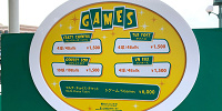 USJカーニバルゲーム/マルチ・チョイス・チケットの看板| キャステル | CASTEL ディズニー情報