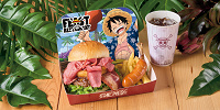 ルフィのスタミナビーフバーガーセット| キャステル | CASTEL ディズニー情報