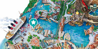 バーナクル・ビルズの地図| キャステル | CASTEL ディズニー情報