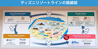 ディズニーリゾートラインの路線図| キャステル | CASTEL ディズニー情報