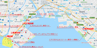 ディズニー近郊マップ（Google Mapより引用）| キャステル | CASTEL ディズニー情報