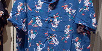 ミニーマウスアロハシャツ（ブルー）| キャステル | CASTEL ディズニー情報