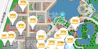 MY待ち時間 for USJ・マップ画面| キャステル | CASTEL ディズニー情報