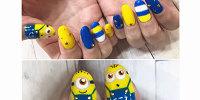 ミニオンカラーネイル| キャステル | CASTEL ディズニー情報
