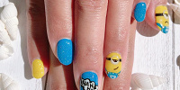ミニオンカラーラメネイル| キャステル | CASTEL ディズニー情報
