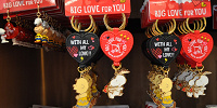 スヌーピー「BIG LOVE FOR YOU」ペアキーチェーン| キャステル | CASTEL ディズニー情報