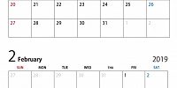 【USJ年間パスライト】2019年1-2月除外日カレンダー| キャステル | CASTEL ディズニー情報