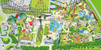 「リサとガスパールタウン」の地図| キャステル | CASTEL ディズニー情報