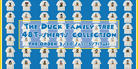 the DUCK FAMILY TREE Tシャツ| キャステル | CASTEL ディズニー情報