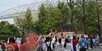ワンピース・ウォーターバトルはユニバーサルスタジオストア裏の特設ステージで開催中／USJ| キャステル | CASTEL ディズニー情報