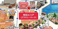 フェスタ・デパレードの有料鑑賞エリア地図| キャステル | CASTEL ディズニー情報