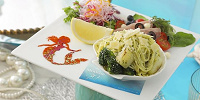 野菜たっぷりジェノベーゼパスタ| キャステル | CASTEL ディズニー情報
