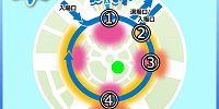 フロート移動1回目の停止位置| キャステル | CASTEL ディズニー情報