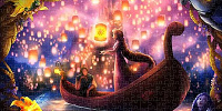 ディズニーパズル：ラプンツェル ピュアホワイト「想いに包まれて」| キャステル | CASTEL ディズニー情報