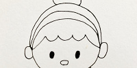 シンデレラ書き方⑦鼻と目を描く| キャステル | CASTEL ディズニー情報