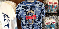 ジョーズ迷彩柄Tシャツ| キャステル | CASTEL ディズニー情報