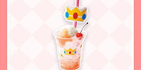 フルーツ・クリームソーダ　ピーチ姫の桃クリームソーダ| キャステル | CASTEL ディズニー情報