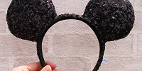 ミッキースパンコールカチューシャ（ブラック）| キャステル | CASTEL ディズニー情報