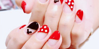 ミニーモチーフネイル| キャステル | CASTEL ディズニー情報