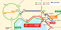 電車でのアクセスマップ| キャステル | CASTEL ディズニー情報
