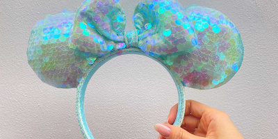 【2022新作】シーブルーカラーのミニースパンコールカチューシャ！カチューシャの詳細やおすすめコーデも♪