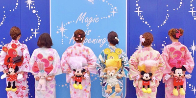 【2020】浴衣ディズニーコーデ＆アレンジ12選！素敵な着こなしを見つけよう！ディズニーグッズアレンジも！