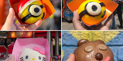 【USJ】キャラクターまん全7種類！コナンまんやハローキティまん！25周年限定まんも！味と販売場所まとめ
