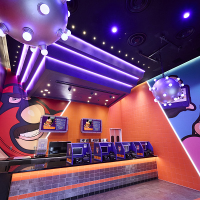 USJミニオンパークのスナックスタンド「イーブル・イーツ」