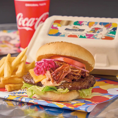 プルドポークバーガー 25周年コースターセット