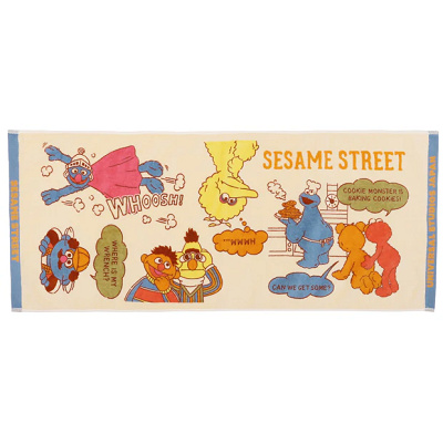 セサミストリートフェイスタオル