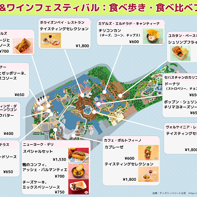 フード＆ワイン・フェスティバル2026フード販売場所マップ