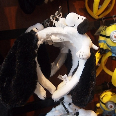 スヌーピーたれ耳＆ぬいぐるみカチューシャ