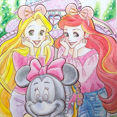 ディズニープリンセスイラスト集 ジャスミン ラジャー キャステル Castel ディズニー情報