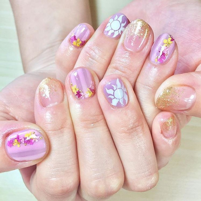 かわいい ラプンツェルネイルのアイデア8選 人気のディズニーネイルを一挙公開