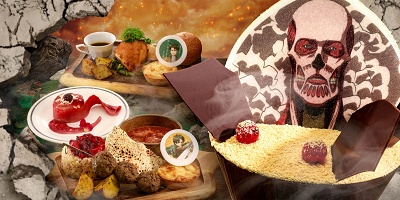 【2022】USJ×進撃の巨人コラボメニュー・食べ歩きフード全種類まとめ!発売日や販売場所も!