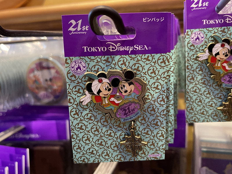 ピンバッジ ディズニーシー21周年グッズ キャステル Castel ディズニー情報