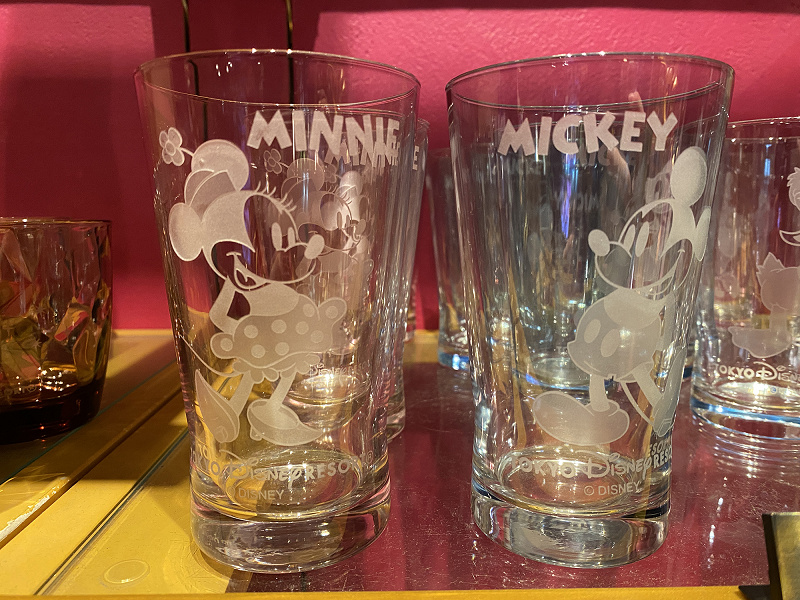 ミッキーとミニーのペアグラス キャステル Castel ディズニー情報