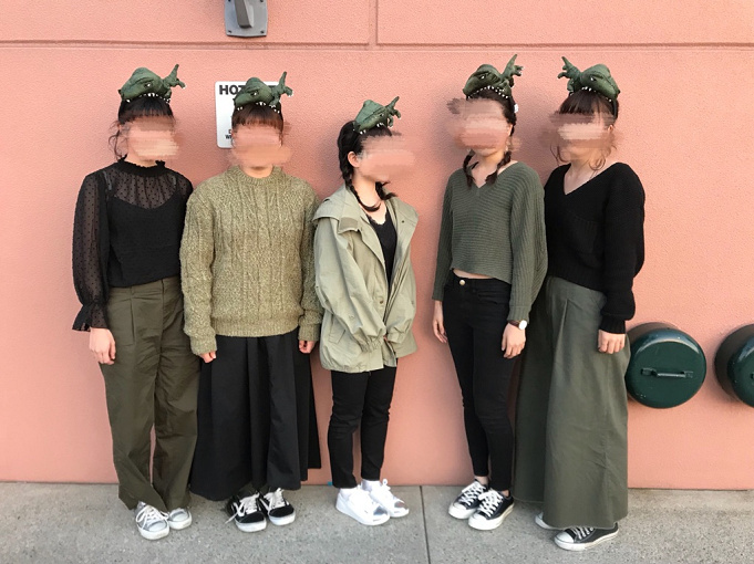 印刷 ユニバ 服装 冬 おそろコーデ ユニバ 服装 冬 おそろコーデ