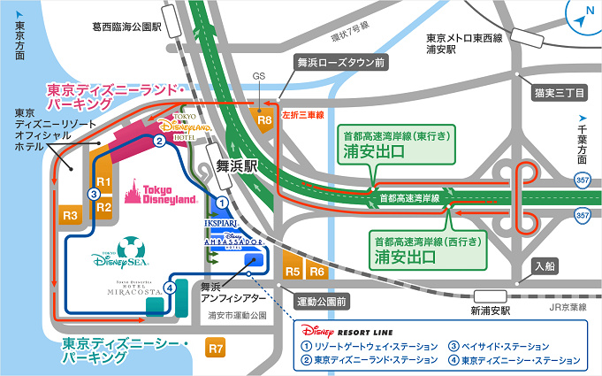 ディズニーランド シーの駐車場を解説 料金 利用時間 渋滞回避方法も