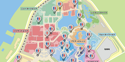 【最新】ユニバのトイレMAP全26か所まとめ!空いているトイレ&コンセント利用も解説!