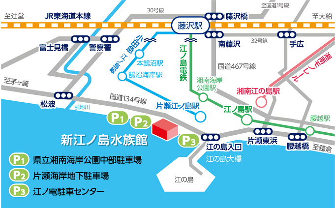 江ノ島水族館 えのすい駐車場ガイド 主要な周辺駐車場の料金 混雑 注意点 アクセスまとめ