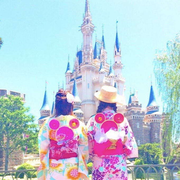 浴衣ディズニーコーデ アレンジ12選 素敵な着こなしを見つけよう ディズニーグッズアレンジも