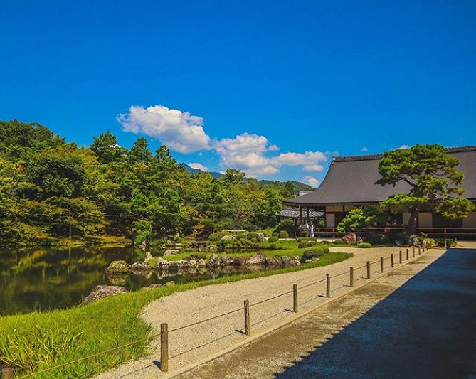 天竜寺の庭園