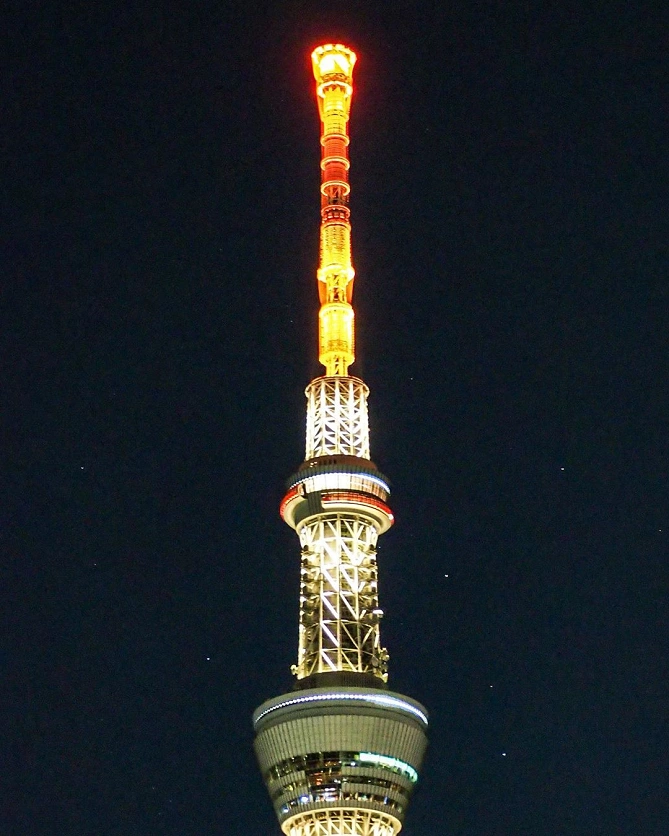 東京スカイツリー通常ライティング「幟」イメージ