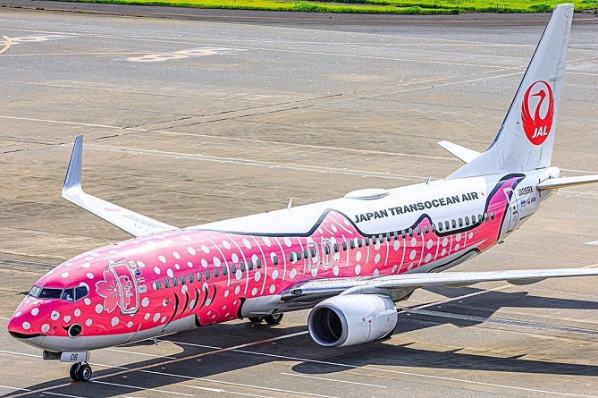 日本トランスオーシャン航空の飛行機