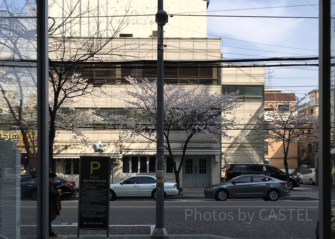 4月のソウル市内の様子