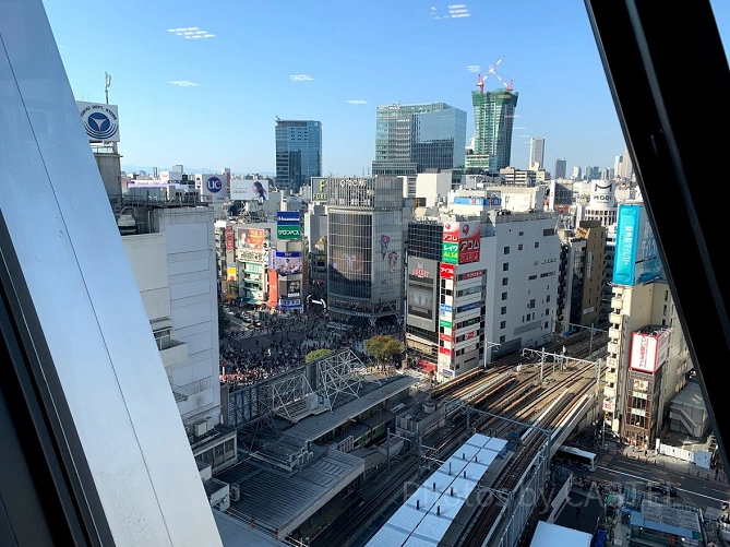渋谷スクランブルスクエアからの景色