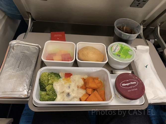 往路の機内食
