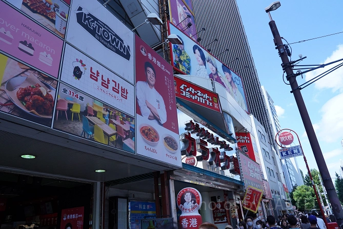 チーズハットグを食べられるお店：K-TOWN 原宿 韓国フードコート
